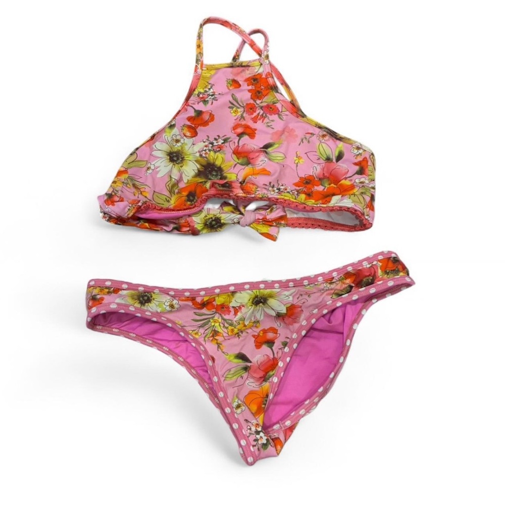 SABZ Floral Pink Bikini Set
